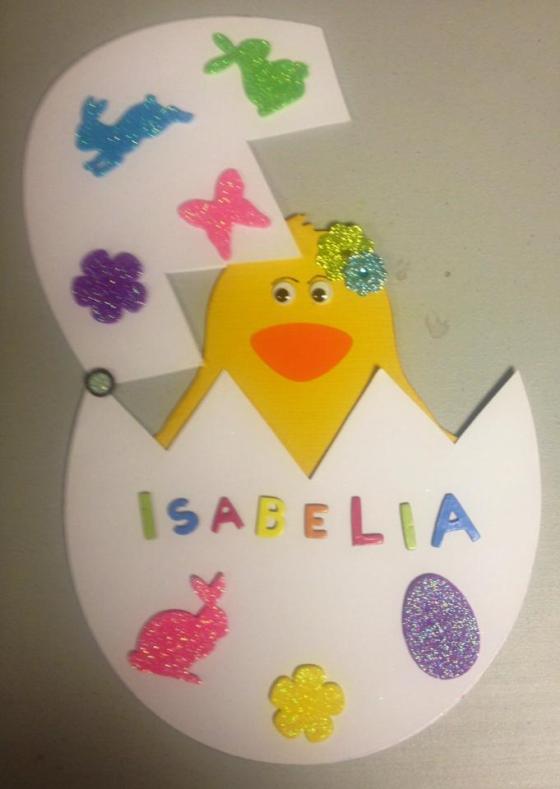 Easter card for my little Isabelle (grand child)